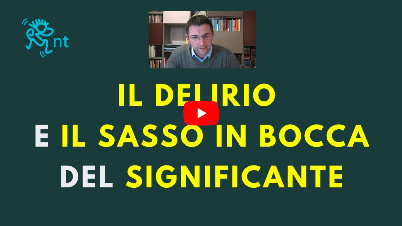 Delirio come sasso in bocca del significante, paranoia significato, paranoico significato